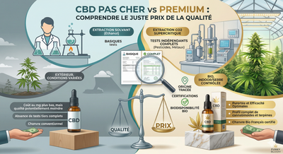 CBD Pas Cher vs CBD Premium : Comparatif Complet pour Bien Choisir