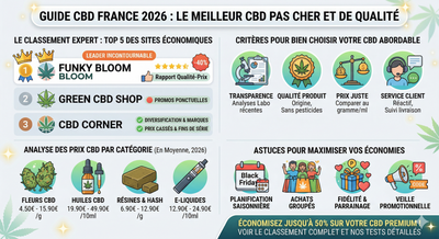 Top 10 des Meilleurs Sites CBD Pas Cher en France 2026