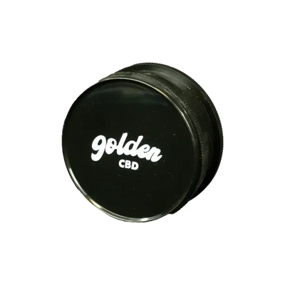 GRINDER GOLDEN CBD PLASTIQUE NOIR - Image 1