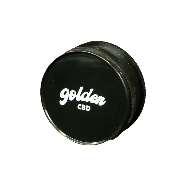 GRINDER GOLDEN CBD PLASTIQUE NOIR - Image 1